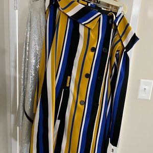 Ashley Stewart Stripe Blazer Dress